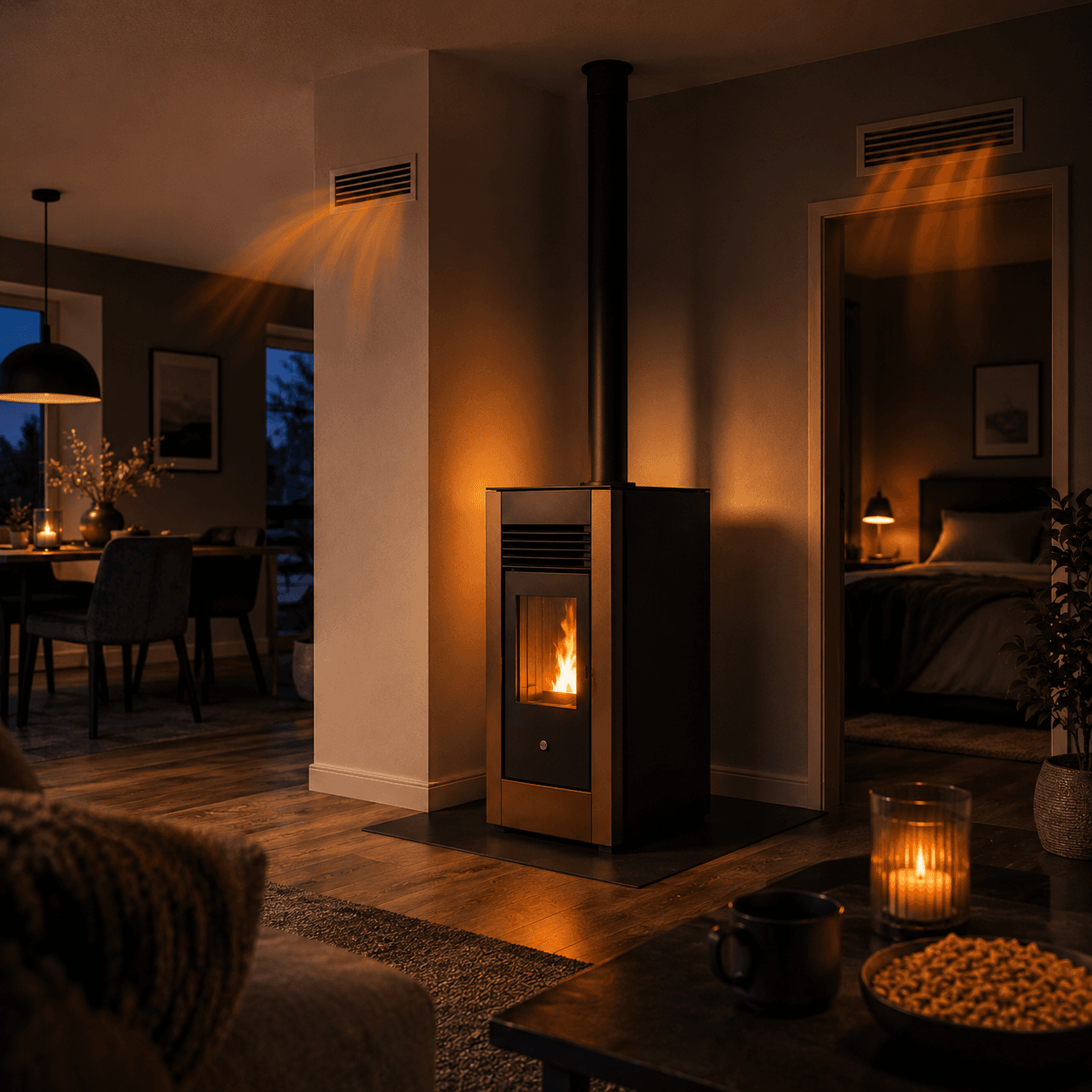 Ducted Pellet Stove: Heat Multiple Rooms With a Single Unit