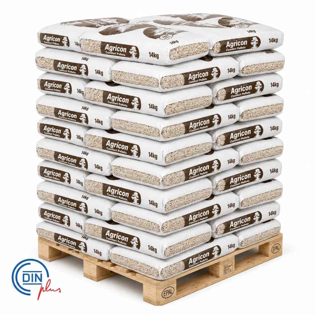 Agricon Comfort Pellets hele pallet – DINplus – 6mm