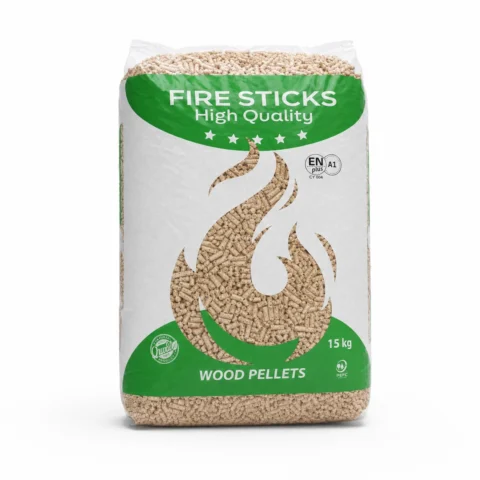 Fire Sticks Pellets, 15kg Bag – Enplus A1 – 6mm