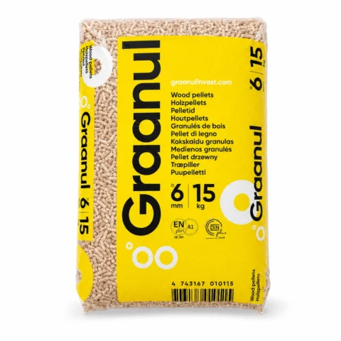 Sacs de granulés Graanul de 15 kg – Enplus A1 – 6 mm