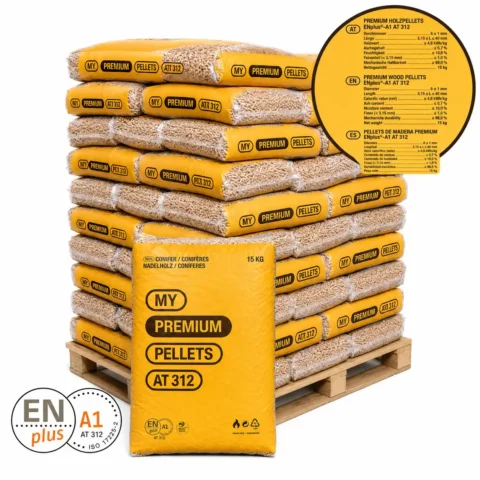 My Premium Pellets - Hele Pallet (65x15Kg) - Houtpellets my premium pellets hele pallet 15kg zakken